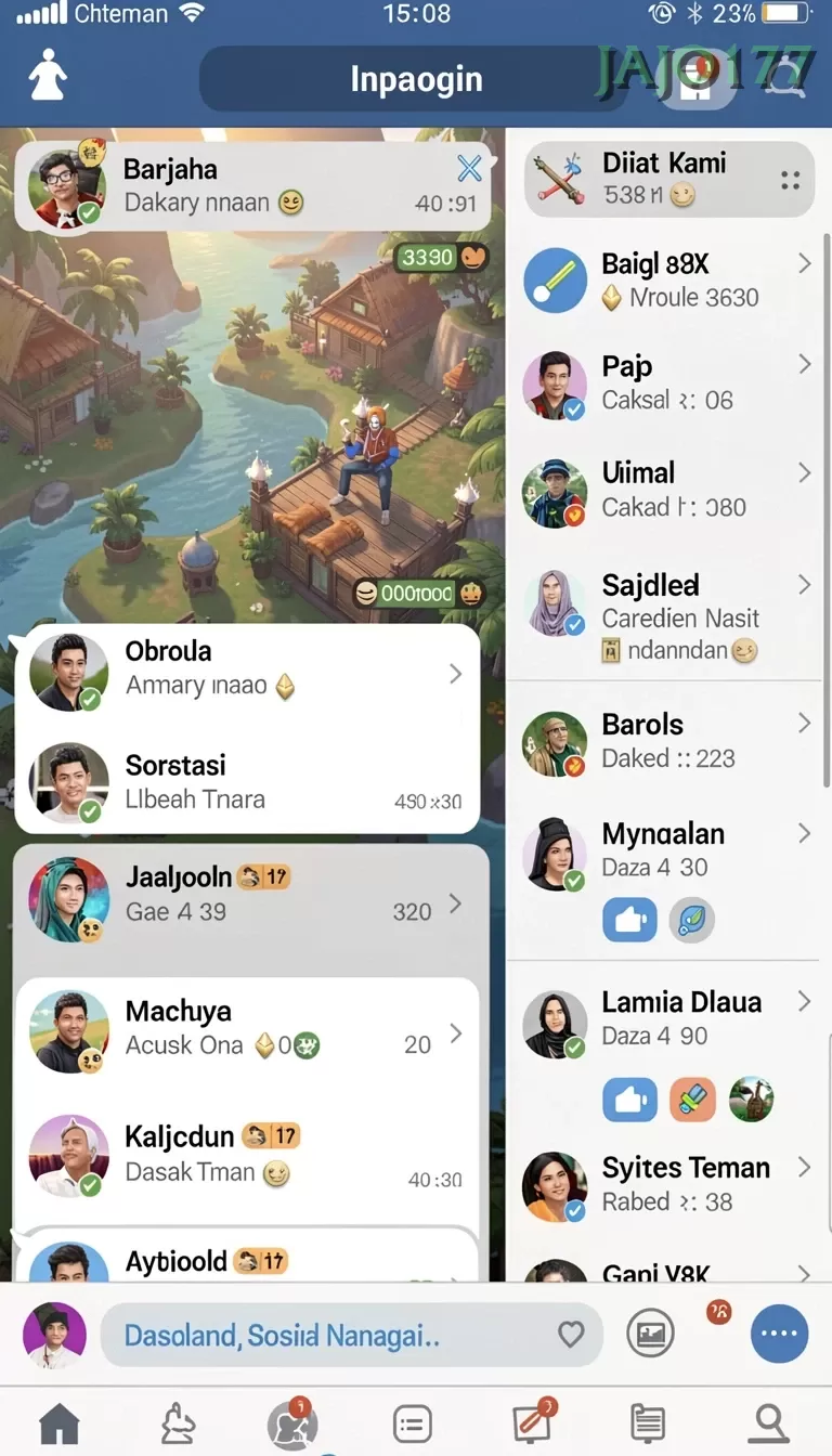 Cuplikan layar WIN33 — aktivitas