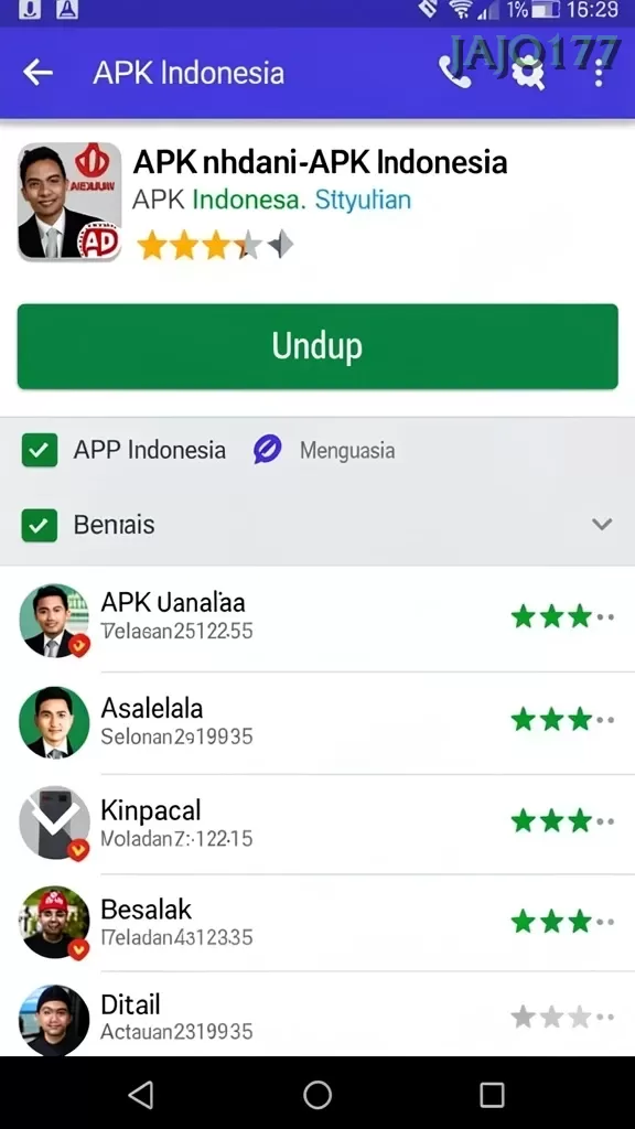Cuplikan layar 33L — pengaturan akun